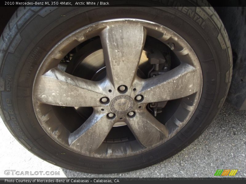 Arctic White / Black 2010 Mercedes-Benz ML 350 4Matic
