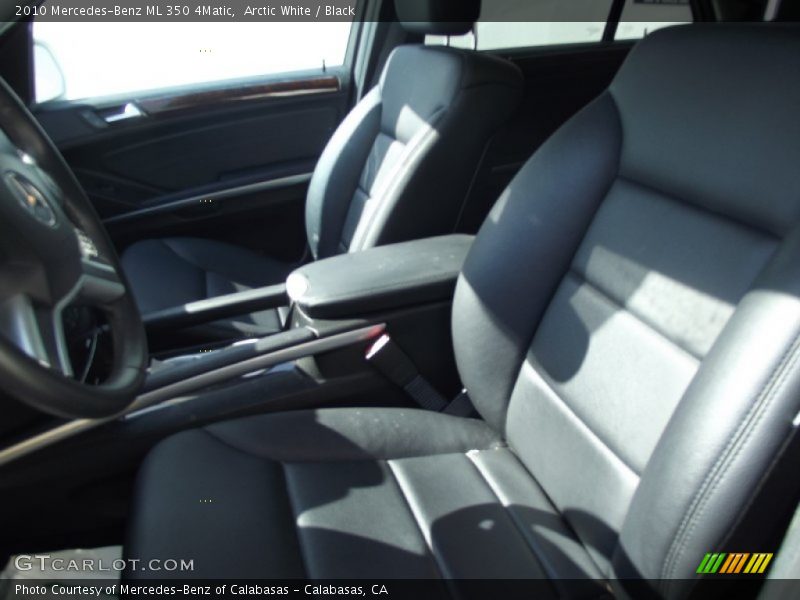 Arctic White / Black 2010 Mercedes-Benz ML 350 4Matic