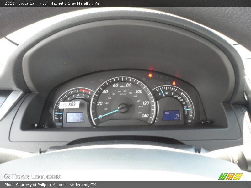 Magnetic Gray Metallic / Ash 2012 Toyota Camry LE