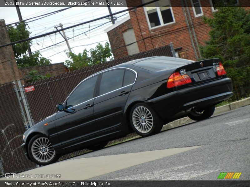 Black Sapphire Metallic / Black 2003 BMW 3 Series 330xi Sedan