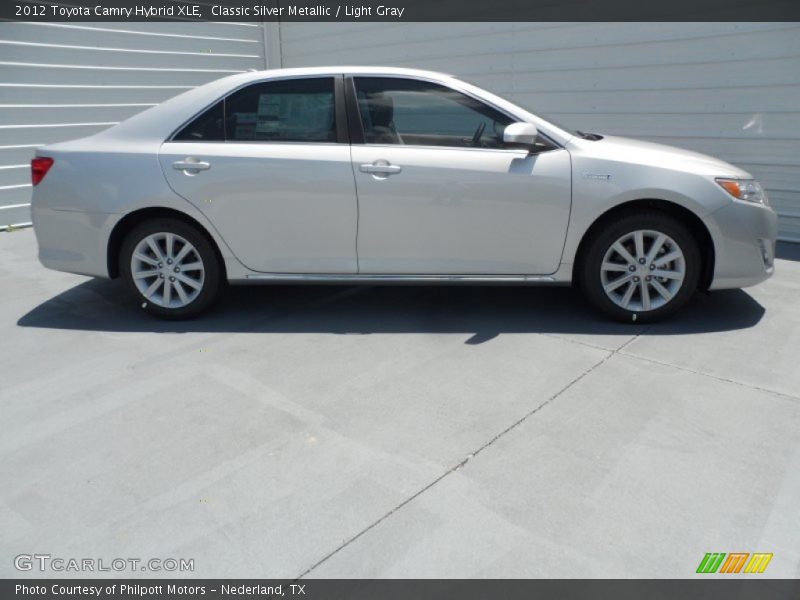 Classic Silver Metallic / Light Gray 2012 Toyota Camry Hybrid XLE