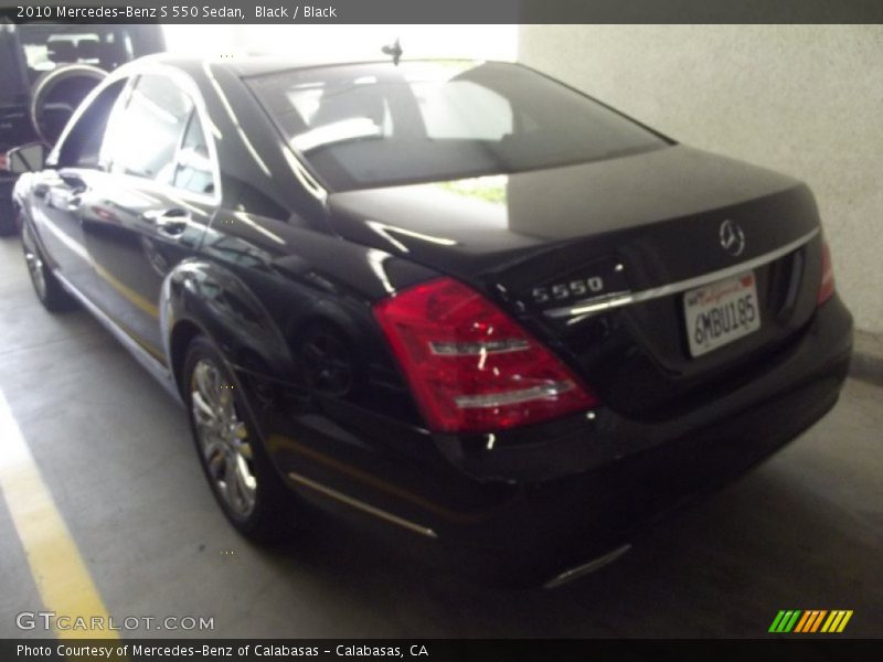 Black / Black 2010 Mercedes-Benz S 550 Sedan