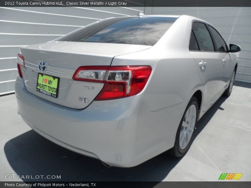 Classic Silver Metallic / Light Gray 2012 Toyota Camry Hybrid XLE