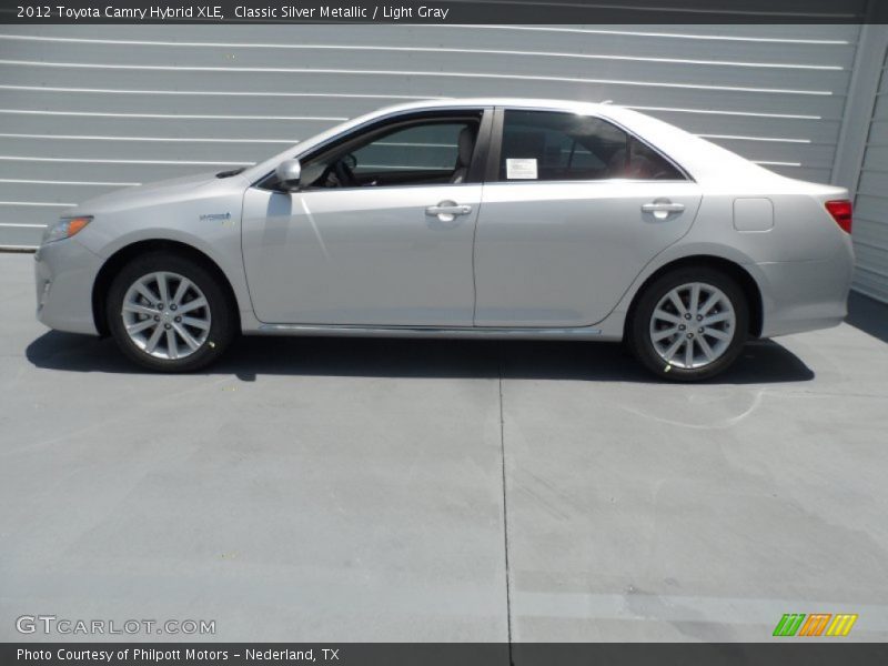 Classic Silver Metallic / Light Gray 2012 Toyota Camry Hybrid XLE