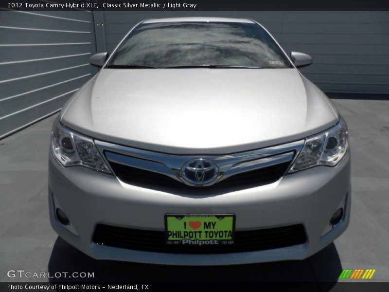 Classic Silver Metallic / Light Gray 2012 Toyota Camry Hybrid XLE