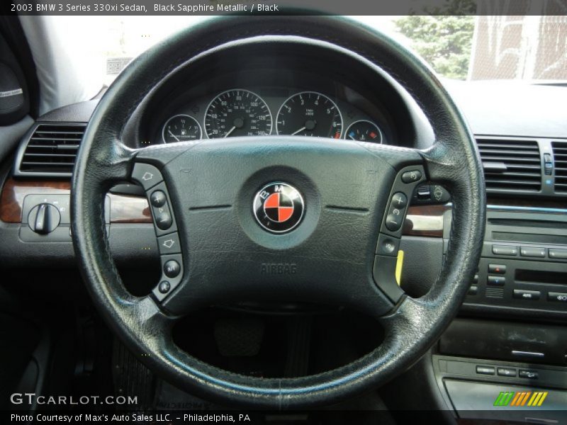 Black Sapphire Metallic / Black 2003 BMW 3 Series 330xi Sedan