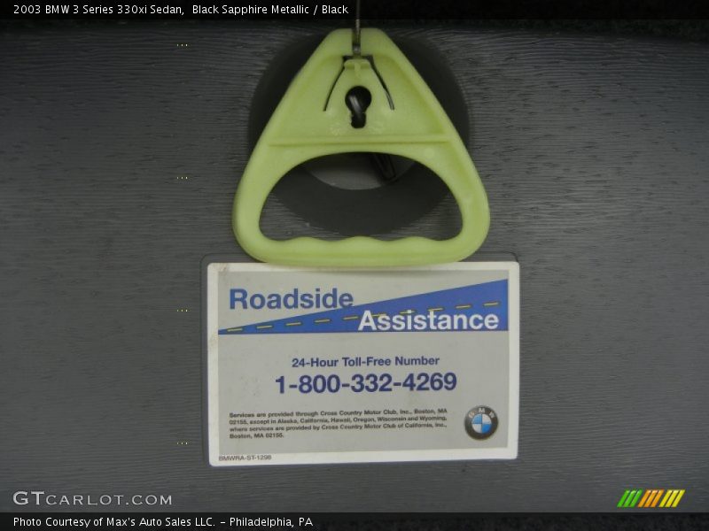 Black Sapphire Metallic / Black 2003 BMW 3 Series 330xi Sedan