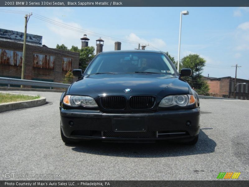 Black Sapphire Metallic / Black 2003 BMW 3 Series 330xi Sedan