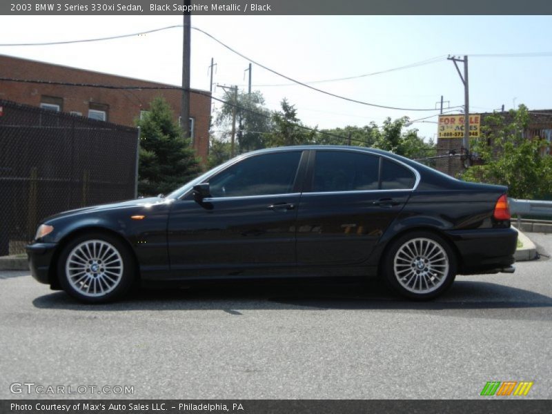 Black Sapphire Metallic / Black 2003 BMW 3 Series 330xi Sedan