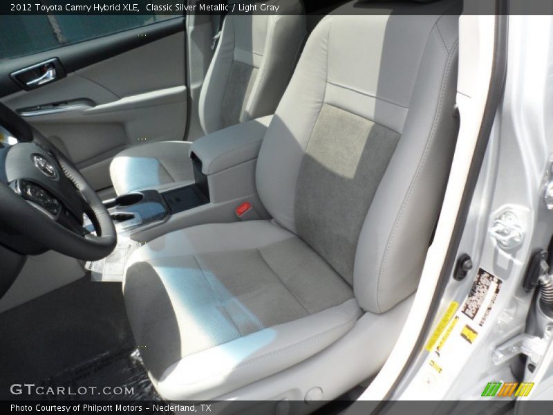 Classic Silver Metallic / Light Gray 2012 Toyota Camry Hybrid XLE