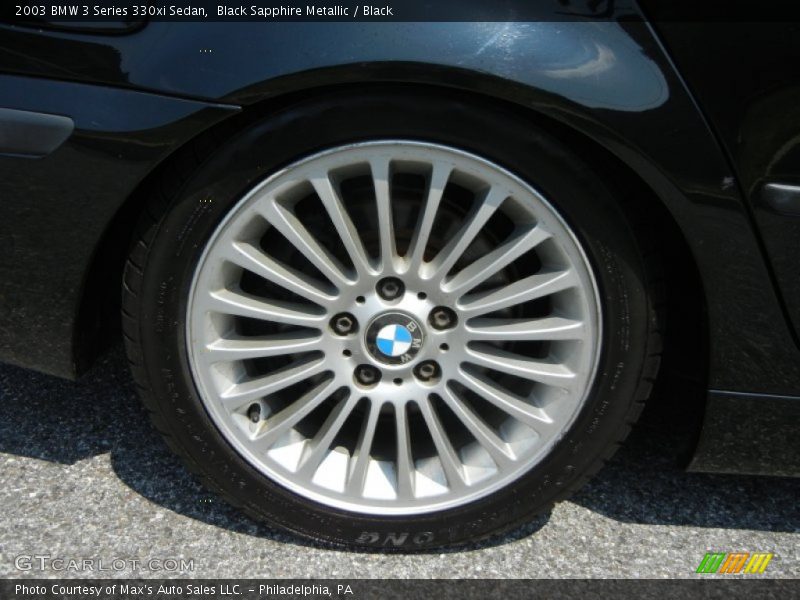 Black Sapphire Metallic / Black 2003 BMW 3 Series 330xi Sedan