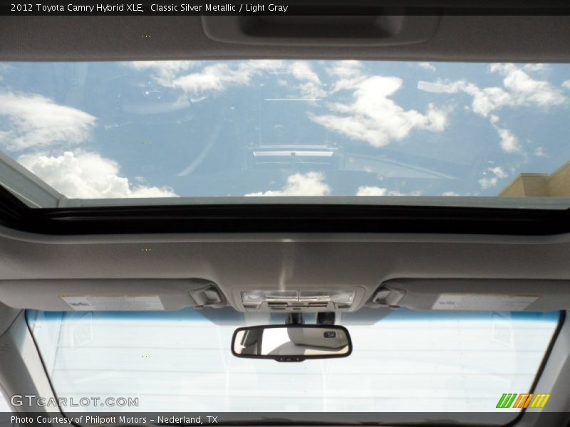 Classic Silver Metallic / Light Gray 2012 Toyota Camry Hybrid XLE
