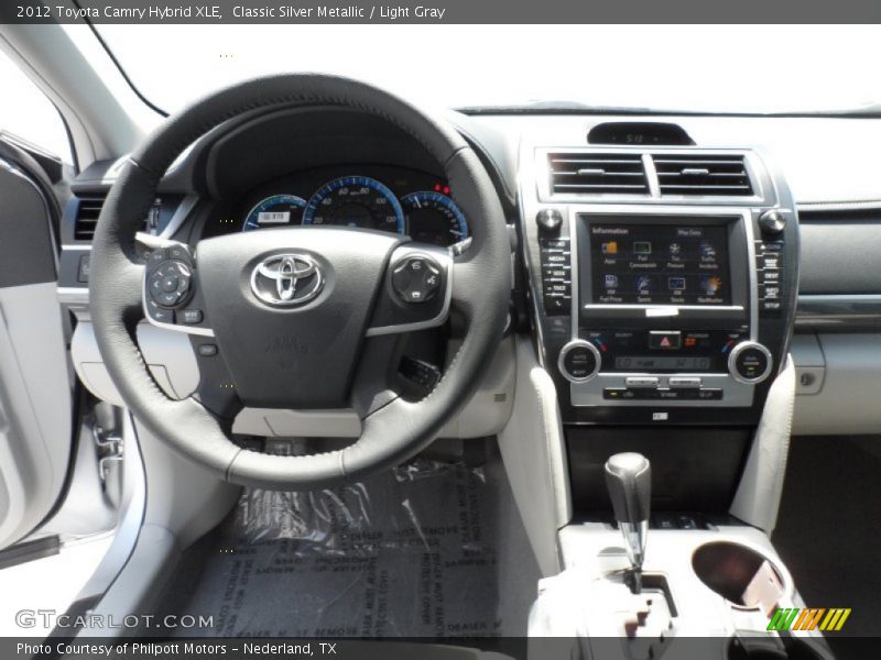 Classic Silver Metallic / Light Gray 2012 Toyota Camry Hybrid XLE