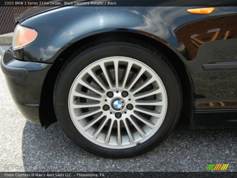 Black Sapphire Metallic / Black 2003 BMW 3 Series 330xi Sedan