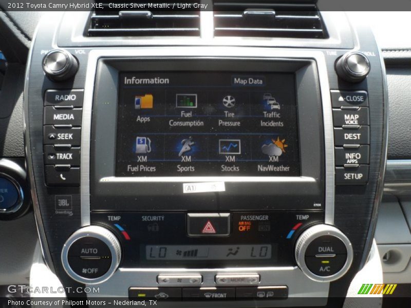 Classic Silver Metallic / Light Gray 2012 Toyota Camry Hybrid XLE