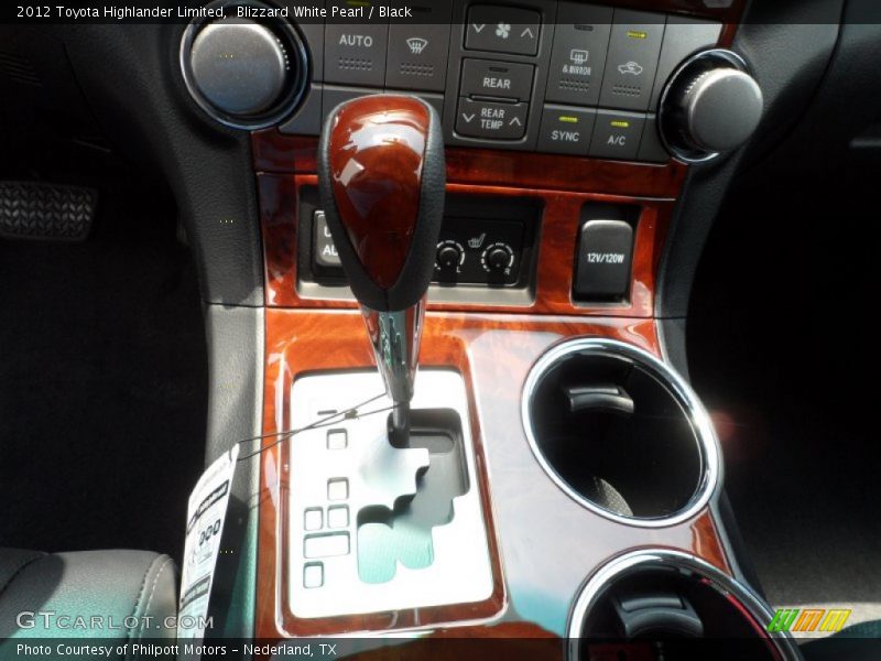 Blizzard White Pearl / Black 2012 Toyota Highlander Limited