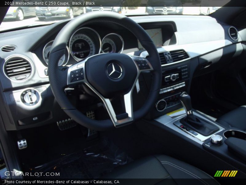 Black / Black 2013 Mercedes-Benz C 250 Coupe