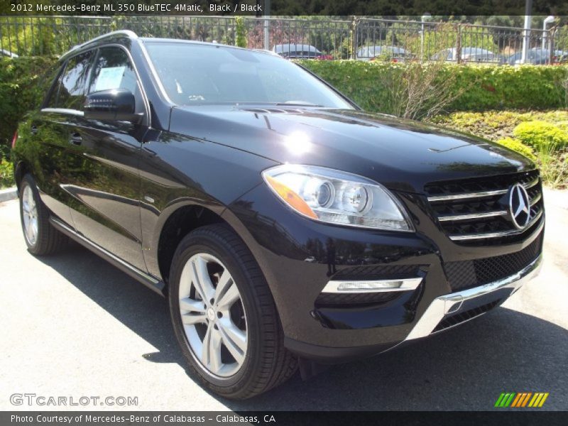 Black / Black 2012 Mercedes-Benz ML 350 BlueTEC 4Matic