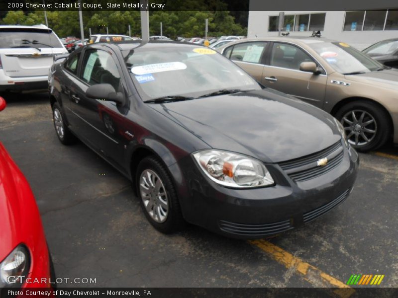 Slate Metallic / Gray 2009 Chevrolet Cobalt LS Coupe