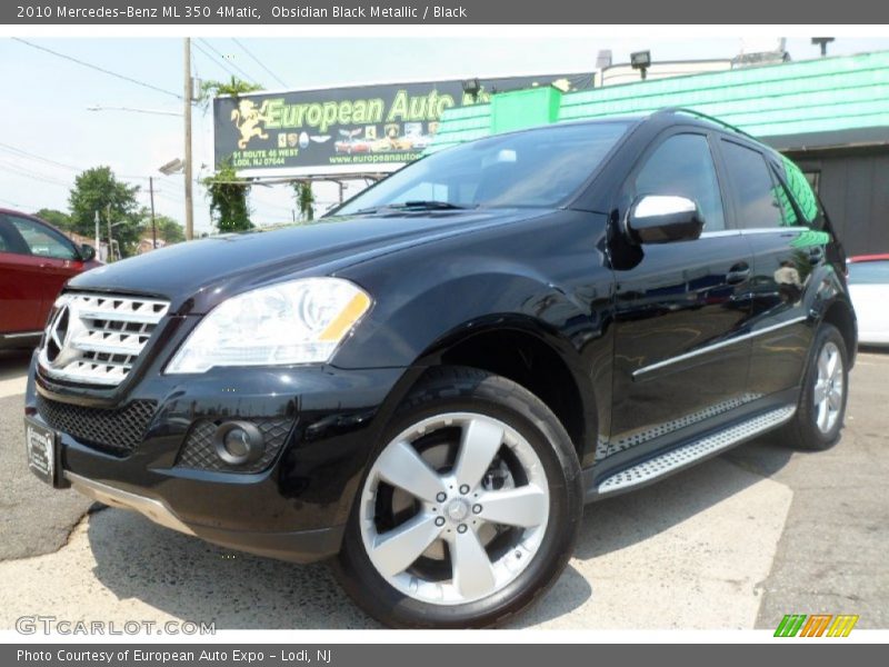 Obsidian Black Metallic / Black 2010 Mercedes-Benz ML 350 4Matic