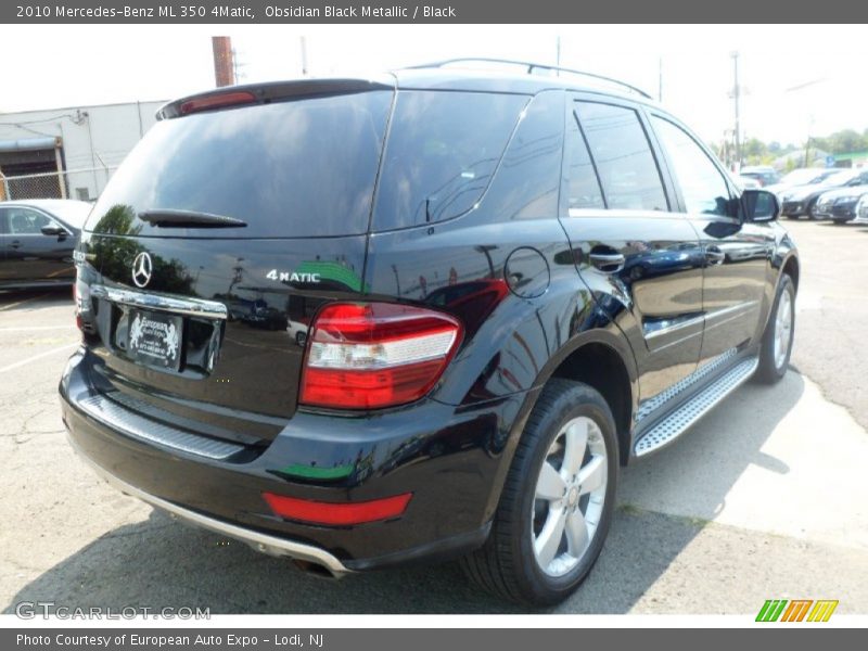 Obsidian Black Metallic / Black 2010 Mercedes-Benz ML 350 4Matic
