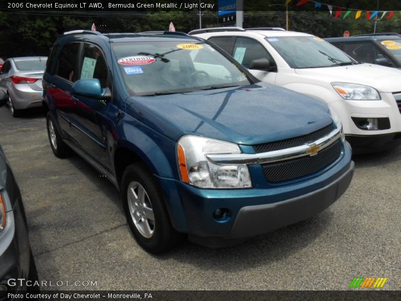 Bermuda Green Metallic / Light Gray 2006 Chevrolet Equinox LT AWD