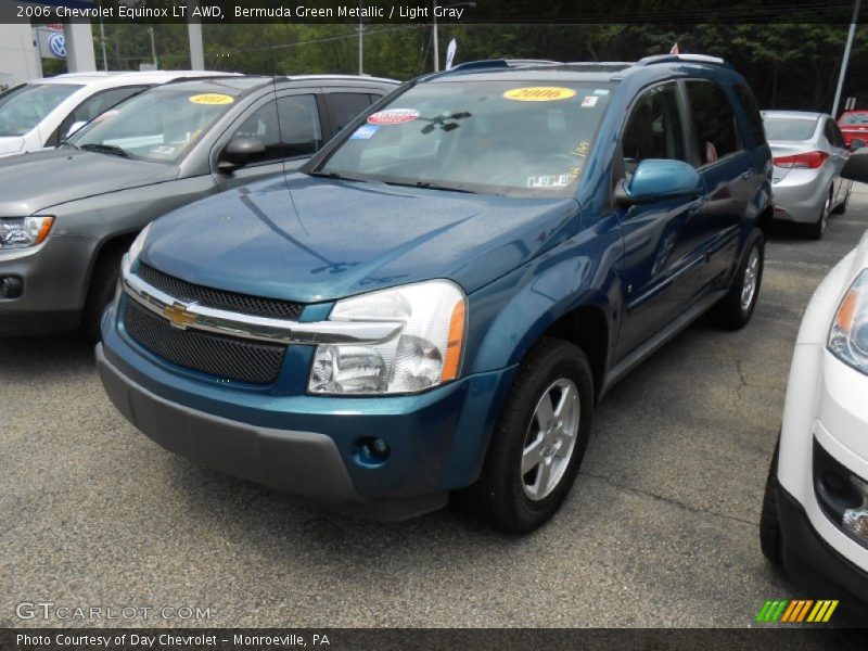 Bermuda Green Metallic / Light Gray 2006 Chevrolet Equinox LT AWD