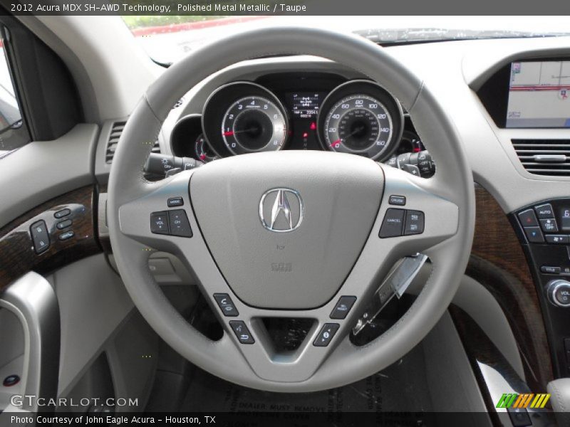 Polished Metal Metallic / Taupe 2012 Acura MDX SH-AWD Technology
