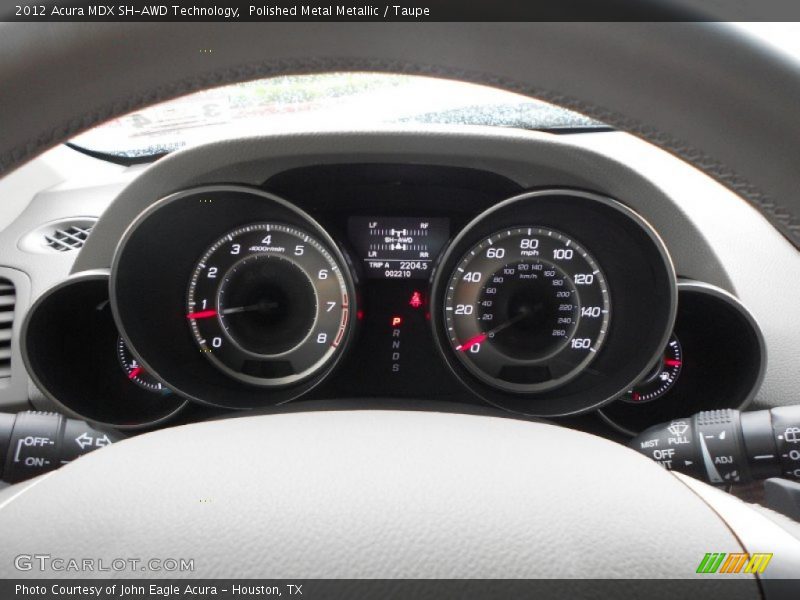 Polished Metal Metallic / Taupe 2012 Acura MDX SH-AWD Technology