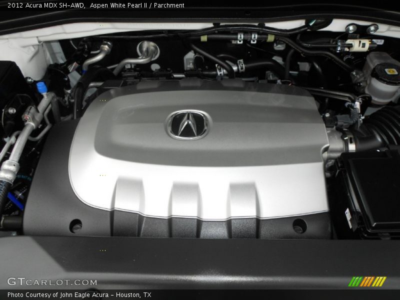 Aspen White Pearl II / Parchment 2012 Acura MDX SH-AWD