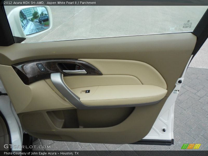 Aspen White Pearl II / Parchment 2012 Acura MDX SH-AWD