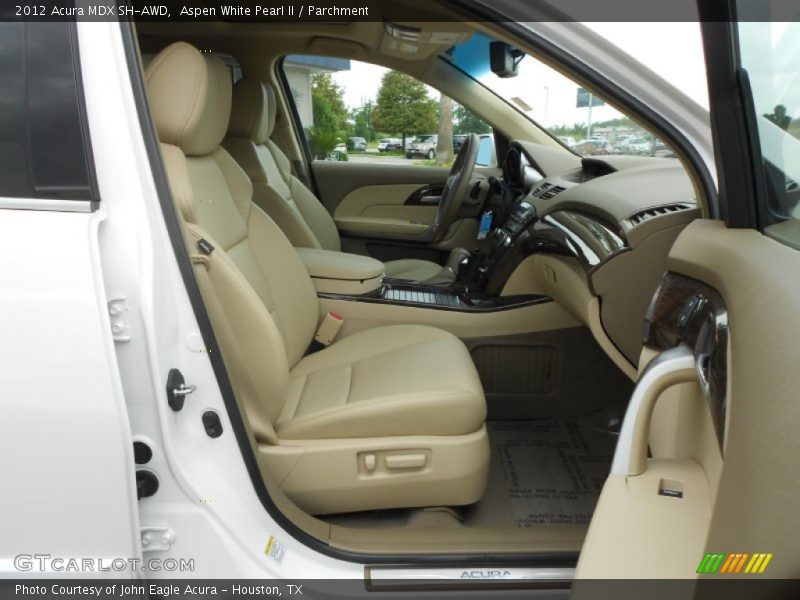 Aspen White Pearl II / Parchment 2012 Acura MDX SH-AWD