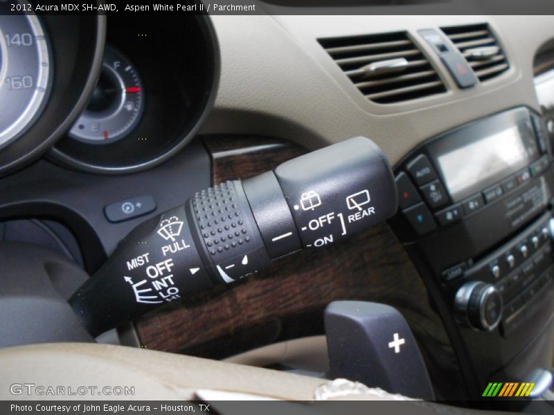 Aspen White Pearl II / Parchment 2012 Acura MDX SH-AWD