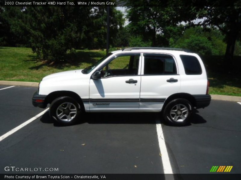  2003 Tracker 4WD Hard Top White