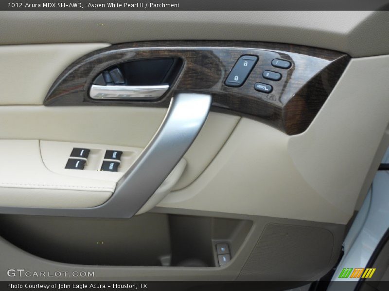 Aspen White Pearl II / Parchment 2012 Acura MDX SH-AWD