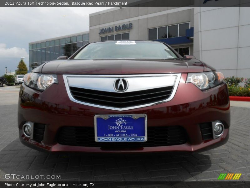 Basque Red Pearl / Parchment 2012 Acura TSX Technology Sedan