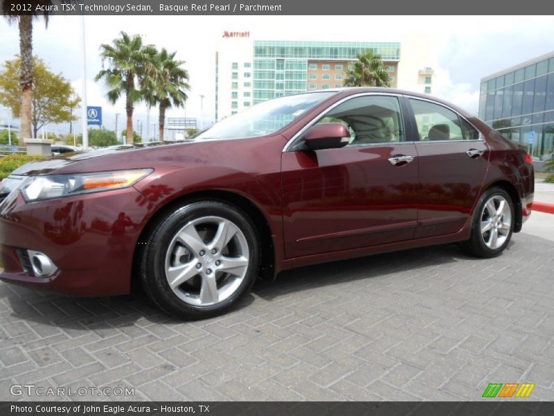 Basque Red Pearl / Parchment 2012 Acura TSX Technology Sedan