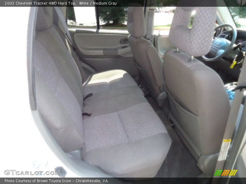 White / Medium Gray 2003 Chevrolet Tracker 4WD Hard Top