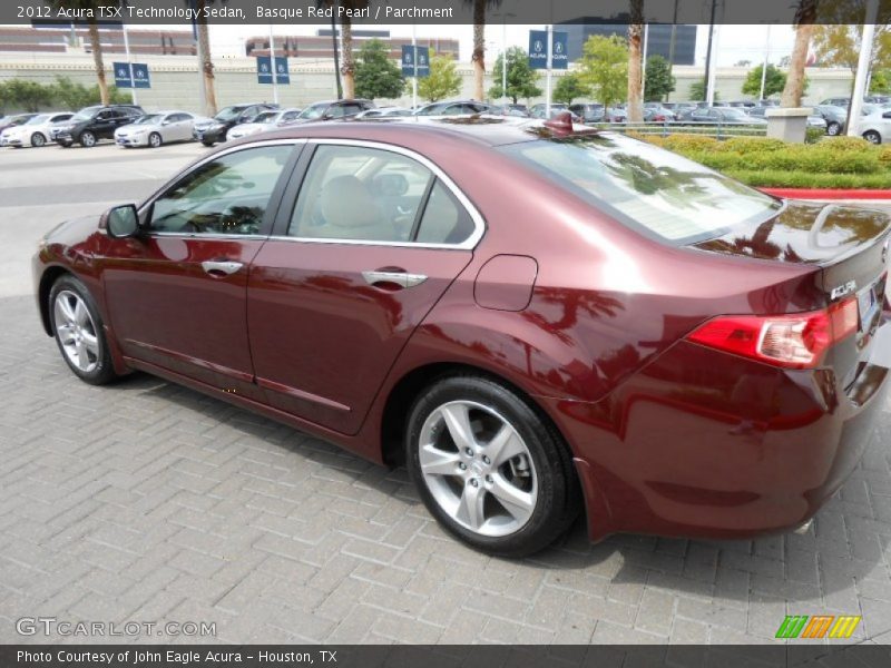 Basque Red Pearl / Parchment 2012 Acura TSX Technology Sedan