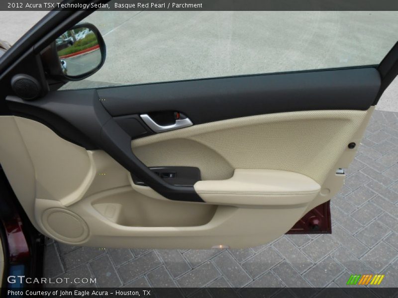 Basque Red Pearl / Parchment 2012 Acura TSX Technology Sedan