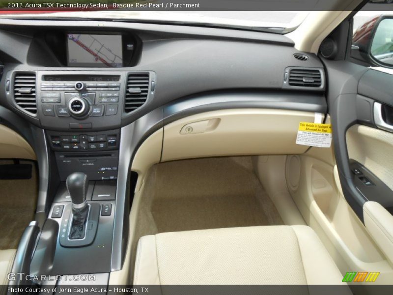 Basque Red Pearl / Parchment 2012 Acura TSX Technology Sedan