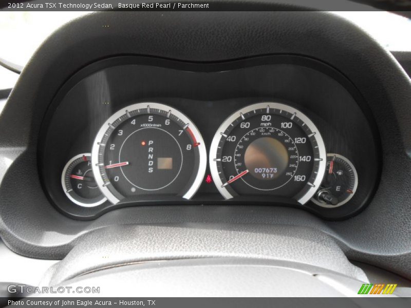 Basque Red Pearl / Parchment 2012 Acura TSX Technology Sedan