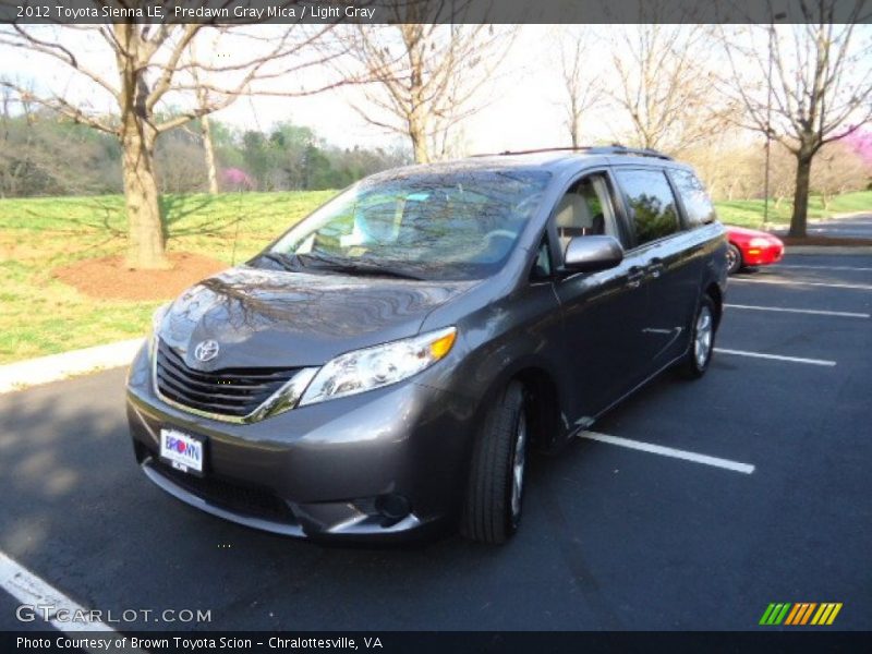 Predawn Gray Mica / Light Gray 2012 Toyota Sienna LE
