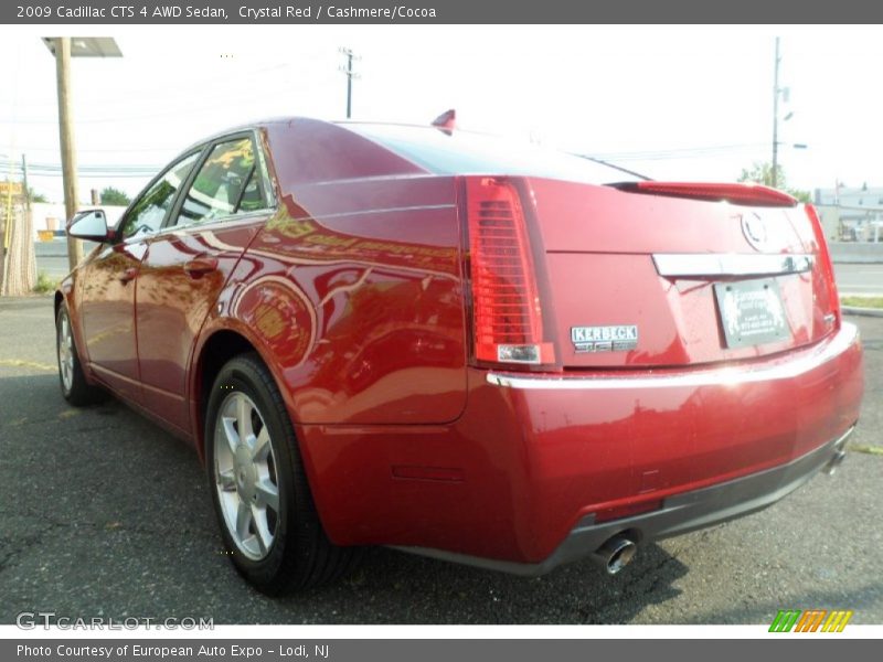 Crystal Red / Cashmere/Cocoa 2009 Cadillac CTS 4 AWD Sedan