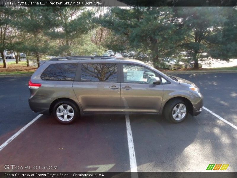 Predawn Gray Mica / Light Gray 2012 Toyota Sienna LE