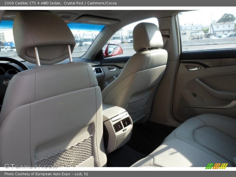 Crystal Red / Cashmere/Cocoa 2009 Cadillac CTS 4 AWD Sedan