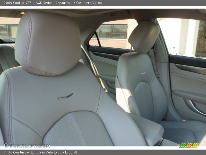 Crystal Red / Cashmere/Cocoa 2009 Cadillac CTS 4 AWD Sedan