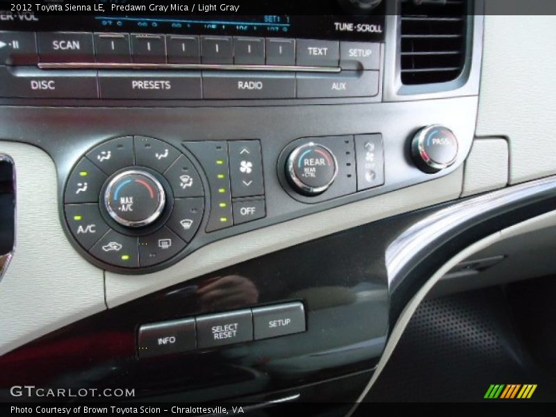 Predawn Gray Mica / Light Gray 2012 Toyota Sienna LE