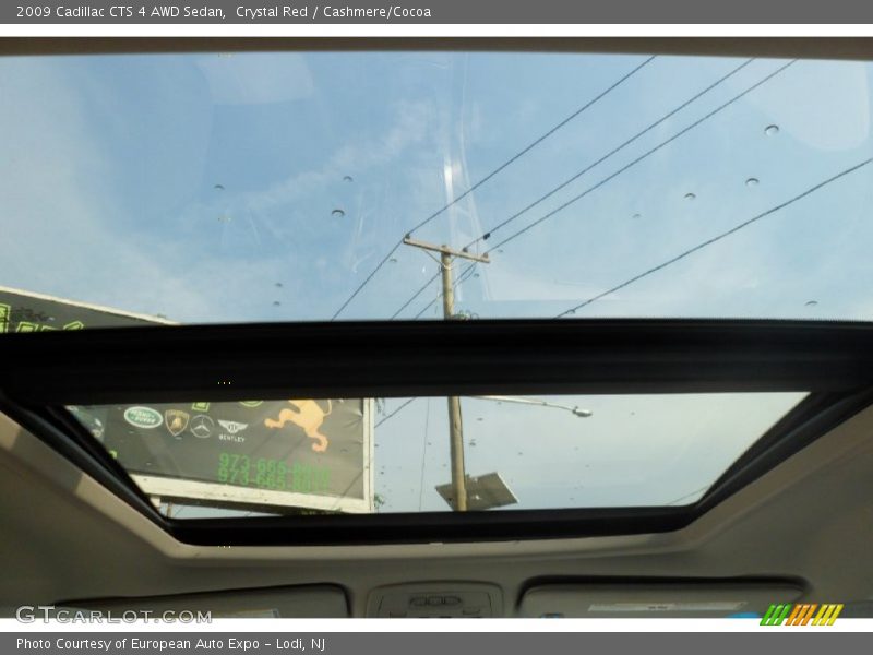 Sunroof of 2009 CTS 4 AWD Sedan