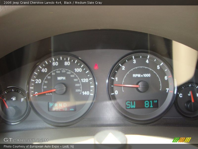 Black / Medium Slate Gray 2006 Jeep Grand Cherokee Laredo 4x4
